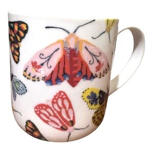 Butterfly Mug 🦋 Coffee or Tea cup, Colorful Moths, Ulster Weavers, Boho